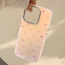 Load image into Gallery viewer, Gilt sweet bow for iphone17Promax mobile phone case 15 laser 13 anti-drop 14 Korean 11 hard