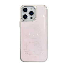 Load image into Gallery viewer, Gilt Epoxy iphone16 Cute Meow Suitable for Apple 15promax Mobile Phone Case 17 Electroplating Huawei Mate