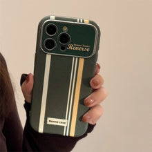 Load image into Gallery viewer, American stripes are suitable for Apple 15promax mobile phone case iphone16 cartoon bracket 17 all-inclusive 13 generation 14.