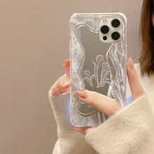 Load image into Gallery viewer, Cold wind flower mirror 16pro max apple iphone17 mobile phone case 15 sets 11 women 8plus suitable X
