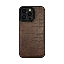 Load image into Gallery viewer, Alligator leather pattern 15 Apple 16 mobile phone case 17promax retro premium style 12 for iPhone13 personality trend