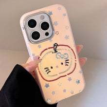 Load image into Gallery viewer, Gilt color stars for iphone15 mobile phone case 17Promax laser red apple 13 personality 14 cartoon 16