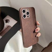 Load image into Gallery viewer, Applicable to iPhone15 iPhone case 14promax Maillard brown ins moon pit pattern 11 cortex 13 premium X