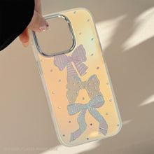 Load image into Gallery viewer, Gilt applicable iphone15Promax mobile phone case 16 color polka dot bow 13 sweet 17 anti-drop laser