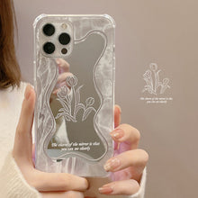 Load image into Gallery viewer, Cold wind flower mirror 16pro max apple iphone17 mobile phone case 15 sets 11 women 8plus suitable X