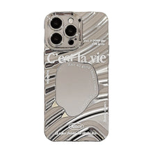Load image into Gallery viewer, Minimalist English iPhone17promax iPhone case 14 Personality and high-end sense 11 Mirror 13 Electroplating 16 Hard