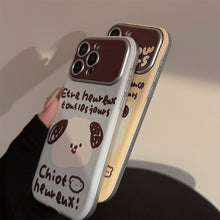 Load image into Gallery viewer, Leather cartoon animal suitable for 16 apple 15promax mobile phone case iphone14 couple 17 all-inclusive 13 Korean