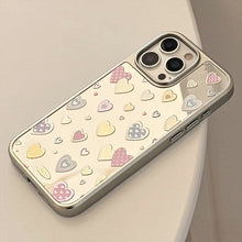 Load image into Gallery viewer, Gilt mirror is suitable for 16 Apple 17promax mobile phone case iphone14 color love 13 electroplating 11 Huawei