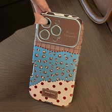 Load image into Gallery viewer, Retro leopard print splicing leather for iphone17 Apple 16promax mobile phone case 15 anti-drop 17 advanced 12