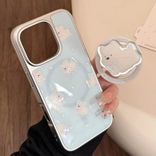 Load image into Gallery viewer, Gilt apple 16 pro mobile phone case max west highland magnetic suction bracket iphone17 electroplated silver 14 suitable for Huawei