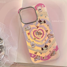Load image into Gallery viewer, Gilt laser is suitable for iphone16 mobile phone case 17Promax Apple 15 anti-drop 14 color love cartoon 13 Korea