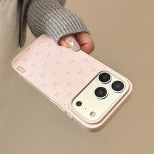 Load image into Gallery viewer, Pink bow leather phone case Apple 17promax for iPhone16 Korean 15 Huawei Samsung 14