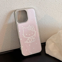 Load image into Gallery viewer, Gilt Epoxy iphone16 Sweetheart Cat Suitable for 17 Apple 15promax Mobile Phone Case 13 Electroplating 14 Huawei
