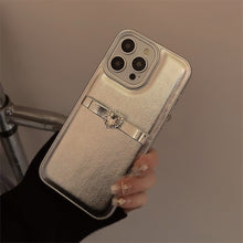 Load image into Gallery viewer, Three-dimensional French bow lanyard suitable for Apple 16 mobile phone case iPhone17promax temperament 11 leather case 13