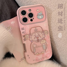 Load image into Gallery viewer, Pink God of Wealth gift for iphone16 iPhone case 14promax cortex 15 three-dimensional 17 New Year