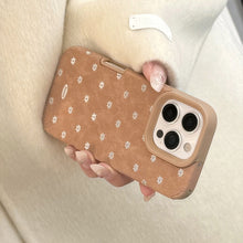 Load image into Gallery viewer, Gilt suitable for iphone17 Apple 16promax mobile phone case 15 autumn and winter brown fluff 14 suede 13 anti-drop