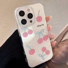 Load image into Gallery viewer, Gilt Ruby Cherry Mobile Phone Case Suitable for 16 Apple 17Promax Premium iPhone13 Hard 12 Generation 14