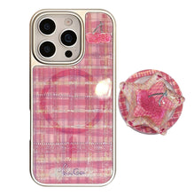 Load image into Gallery viewer, Gilt phone case Apple 16promax red plaid cherry iphone15 electroplating 14 for sweet and cool 17 Huawei