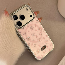 Load image into Gallery viewer, Gilt crushed flower applies to Apple 17promax mobile phone case 15 magnetic suction bracket iphone16 electroplating 14 Huawei