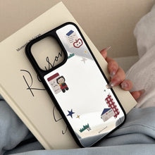 Load image into Gallery viewer, ins Korean cartoon suitable for 16 Apple 17Pro Max mobile phone case iphone14 mirror 13 love bracket 15