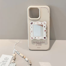 Load image into Gallery viewer, French applicable iphone16 iPhone 17 mobile phone case 15promax shell mirror bracket 13 premium 14 lanyard