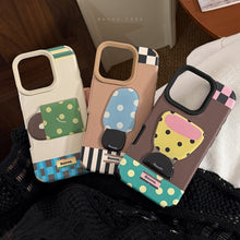 Load image into Gallery viewer, Leather pattern three-dimensional application iphone16 mobile phone case Apple 17promax teacup desk lamp 14 advanced sense 13 anti-drop