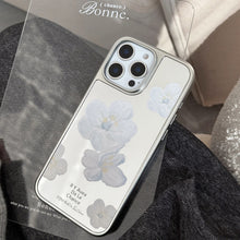Load image into Gallery viewer, Gentle temperament applies to 16 Apple 15promax mobile phone case iphone17 mirror flower 13 Korean 15 electroplating