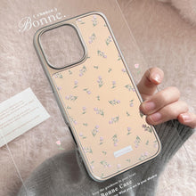 Load image into Gallery viewer, ins pink flower applies to 16 apple 15pro max mobile phone case iphone17 mirror 13 electroplating 15 gentle