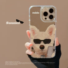 Load image into Gallery viewer, Applicable to Apple 15Pro mobile phone case max sunglasses dog iphone16 all-inclusive 13 trendy cool personality 14 mirror 17