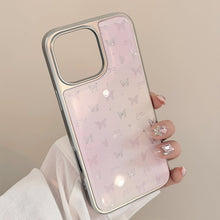 Load image into Gallery viewer, Gilt ins powder butterfly apple 16pro max mobile phone case iphone15 Epoxy 17 is suitable for huawei mate70.