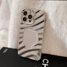 Load image into Gallery viewer, Irregular water ripple iPhone17 iPhone case 14promax mirror 11 advanced sense 16 suitable for Huawei