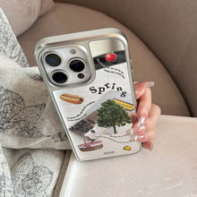 Load image into Gallery viewer, Spring picnic is suitable for Apple 15promax mobile phone case iphone16 mirror 17 electroplating hard 14 Korean Huawei