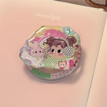 Load image into Gallery viewer, Gilt color illustration for Magsafe magnetic bracket personalized cartoon mobile phone airbag bracket telescopic portable