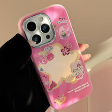 Load image into Gallery viewer, Gilt rose red cartoon for iphone17 mobile phone case Apple 15Promax anti-drop 14 electroplating 13 laser 11
