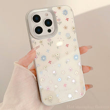 Load image into Gallery viewer, Gilt mobile phone case Apple 16 color small floral 17promax for iPhone14 anti-drop 11 glass 13 hard