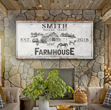 Load image into Gallery viewer, Rustic Farmhouse Personalized Sign II