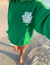 Load image into Gallery viewer, Our World Needs Jesus Unisex Hoodie