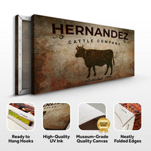Load image into Gallery viewer, Cattle Company Sign
