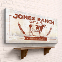 Load image into Gallery viewer, Ranch Cattle Co Rustic Sign