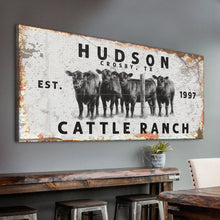 Load image into Gallery viewer, Personalized Cattle Ranch Rustic Sign II