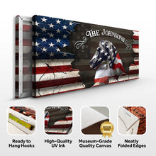 Load image into Gallery viewer, Family Name Sign - American Horse Wall Art