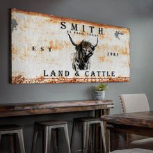 Load image into Gallery viewer, Land And Cattle Rustic Sign II