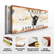 Load image into Gallery viewer, Land And Cattle Rustic Sign II