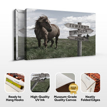 Load image into Gallery viewer, Classic Horse Family Name Sign