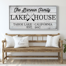 Load image into Gallery viewer, Family Lake House Paddle Sign