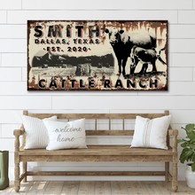 Load image into Gallery viewer, Cattle Ranch Vintage Sign