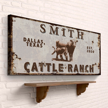 Load image into Gallery viewer, Angus Cattle Ranch Sign