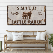 Load image into Gallery viewer, Angus Cattle Ranch Sign