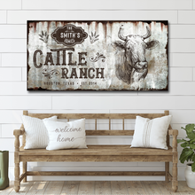 Load image into Gallery viewer, Vintage Cattle Ranch Sign