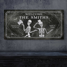 Load image into Gallery viewer, Gothic Welcome Sign